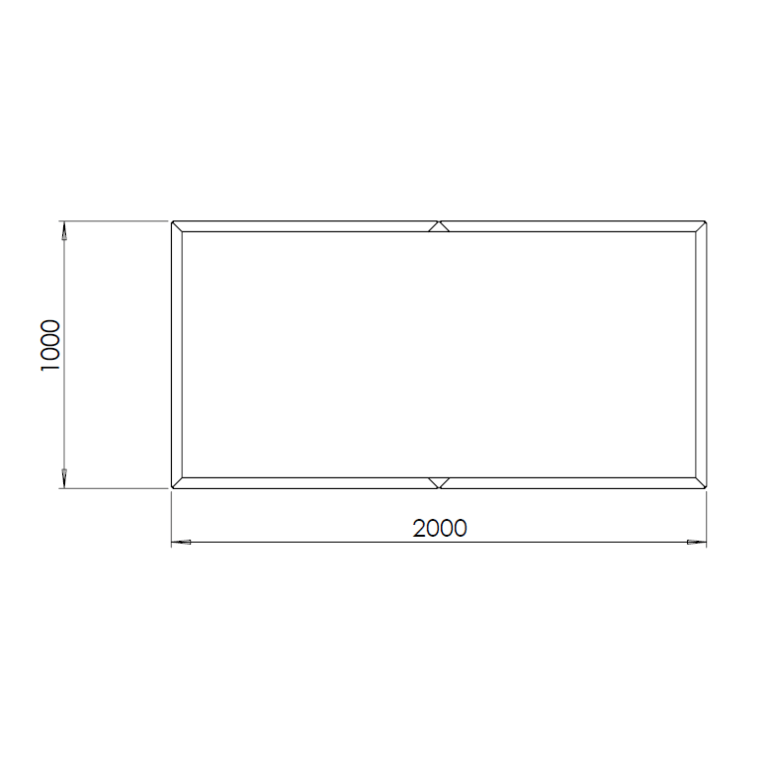 Pflanzgefäß aus Cortenstahl Texas xxl 2000x1000