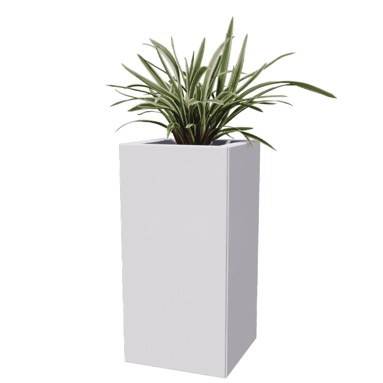 Pflanzkübel aus pulverbeschichtetem Stahl Miami 30 x 30 cm
