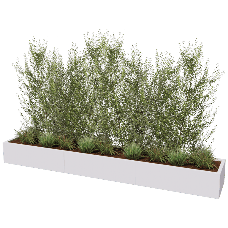 Hochbeet aus pulverbeschichtetem Stahl Texas xxl 300 x 50 cm