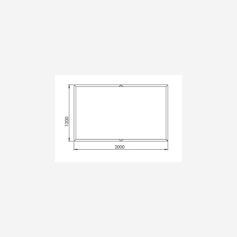Pflanzgefäß aus pulverbeschichtetem Stahl Texas xxl 2000x1200