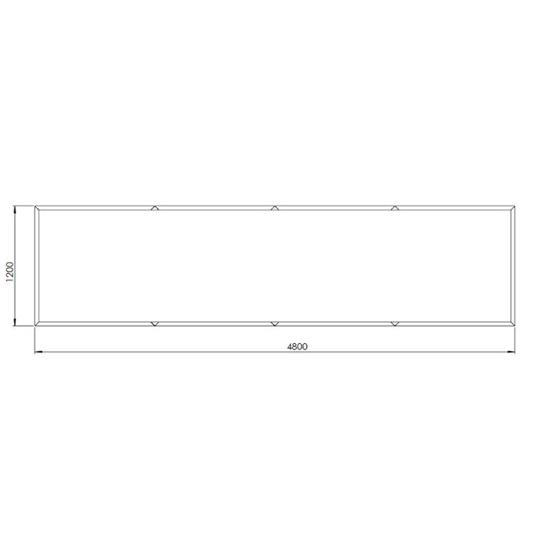 Hochbeet aus Cortenstahl Texas xxl 480 x 120 cm
