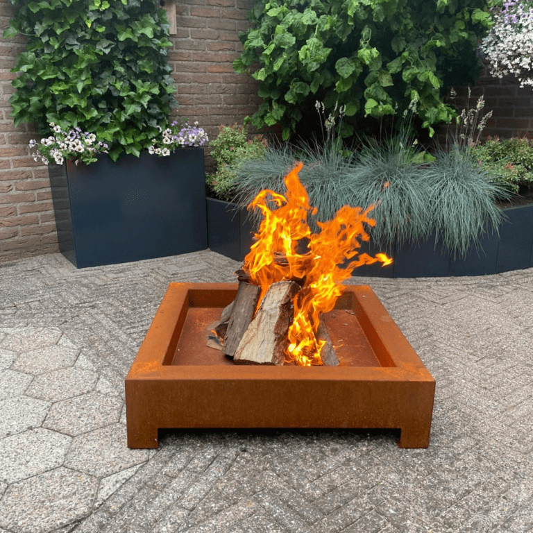 Detroit Feuerschale aus Cortenstahl  