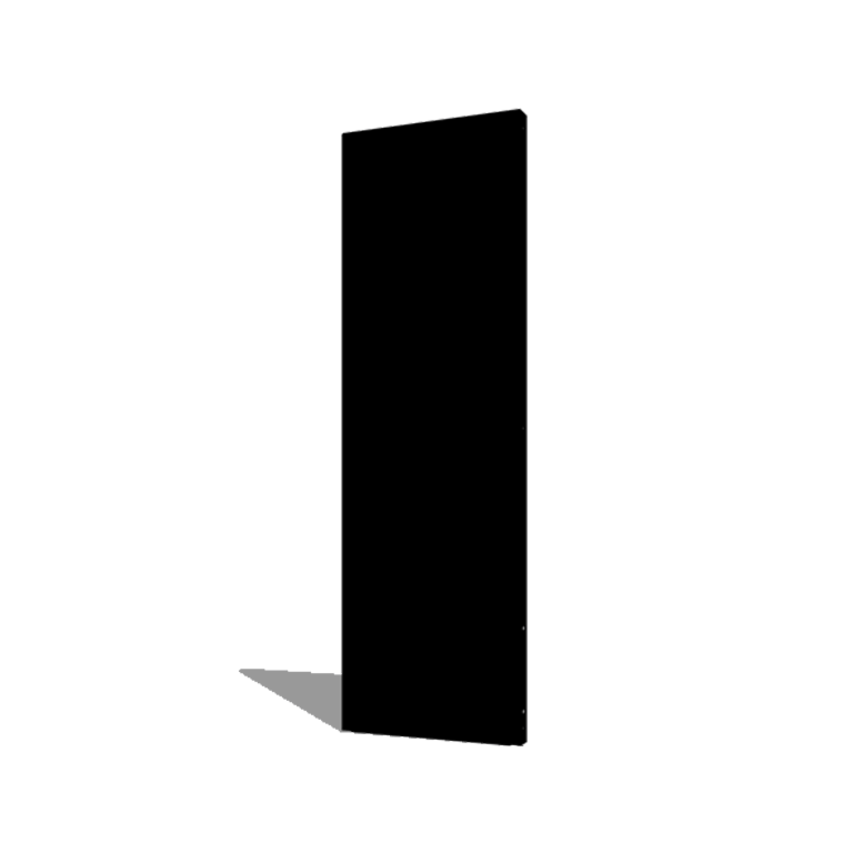Pulverbeschichtetes Stahl Basis Paneel 60 x 6 x 190 cm