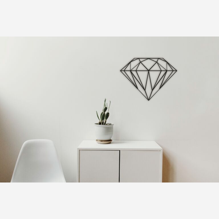 Wanddekoration aus Metall Diamond