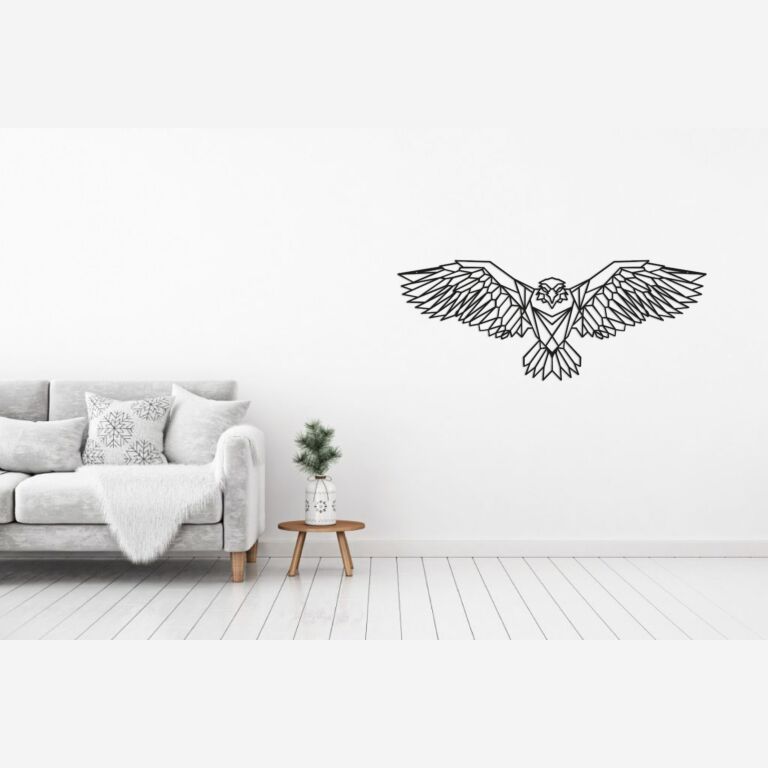 Wanddekoration aus Metall Adler