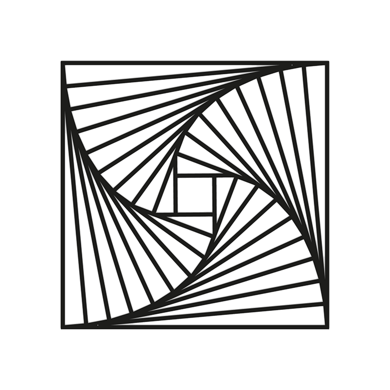 Wanddekoration aus Metall Geometric Pattern 3.0