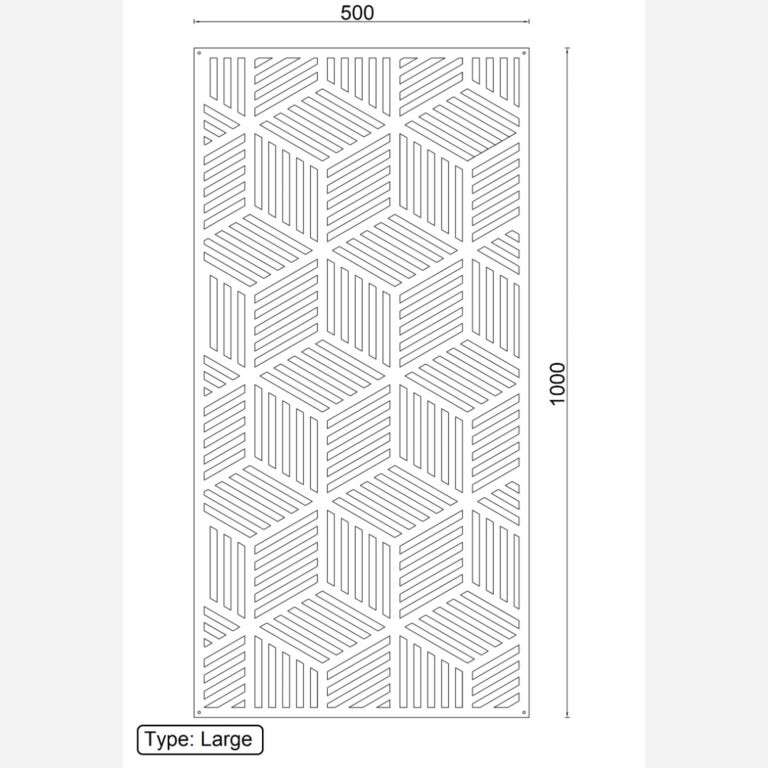 Wanddekoration aus Metall Geometrische Formen 1.0