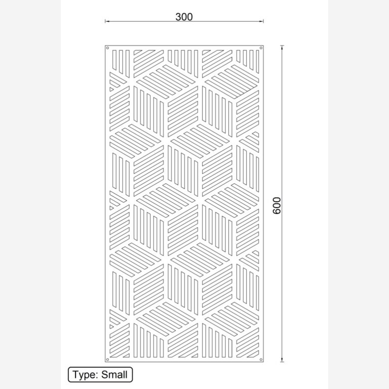 Wanddekoration aus Metall Geometrische Formen 1.0