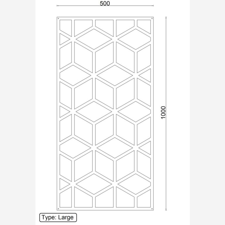 Wanddekoration aus Metall Geometrische Formen 2.0