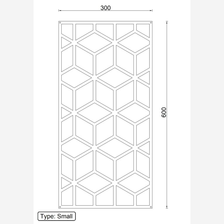 Wanddekoration aus Metall Geometrische Formen 2.0