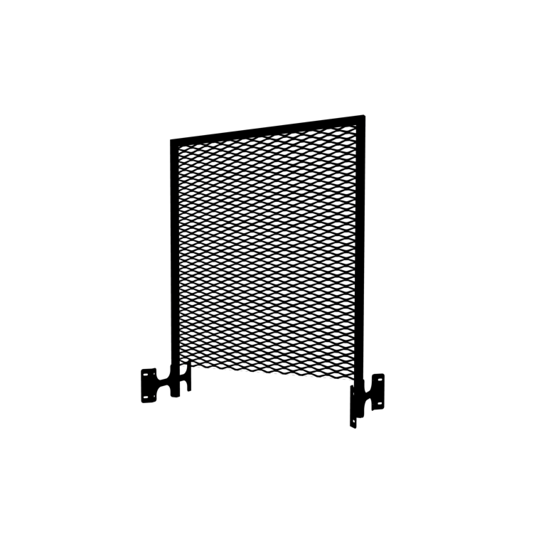 Schwarze Rankgitter für Pflanzkübel 50 x 100 cm
