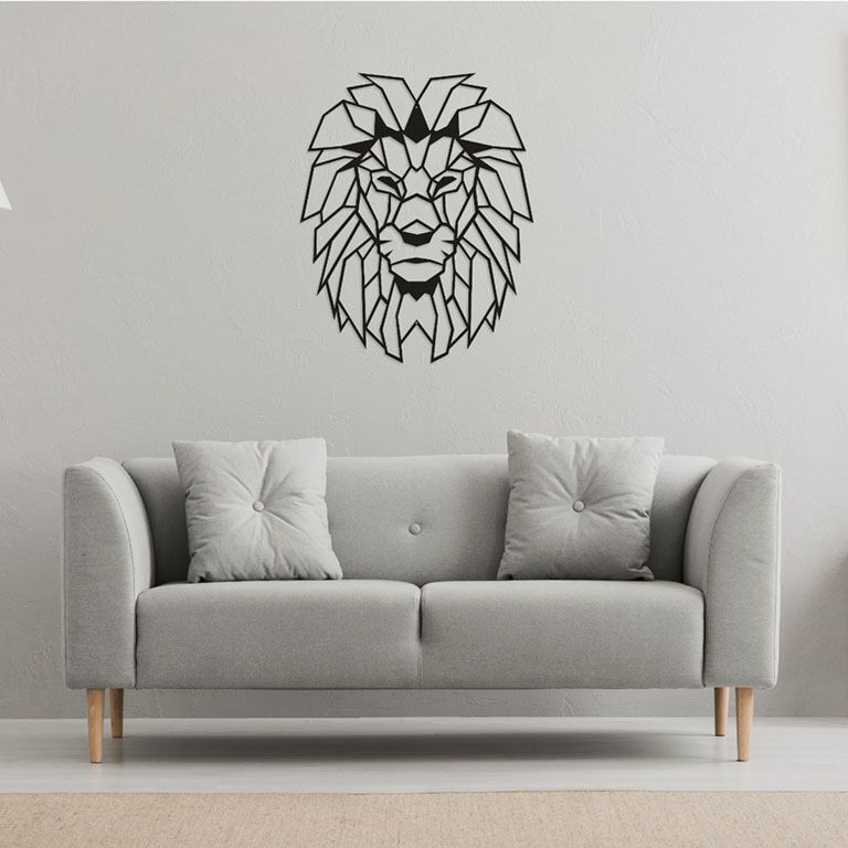 Wanddekoration aus Metall Lion 1.0