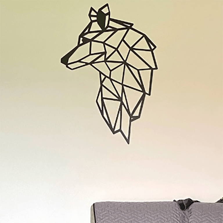 Wanddekoration aus Metall Wolf 2.0