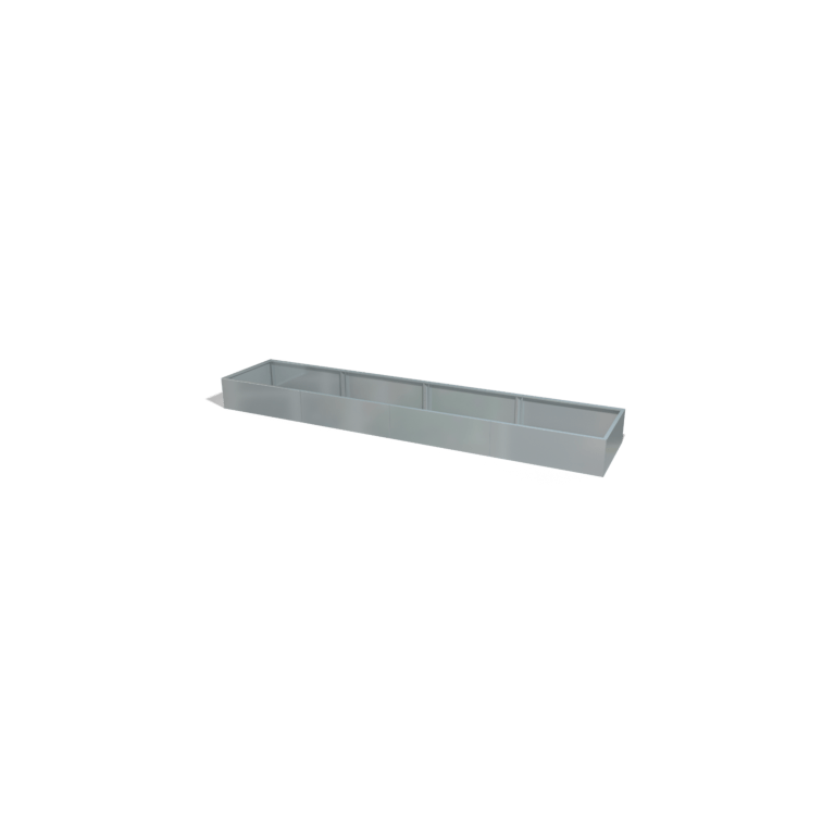 Pflanzgefäß aus verzinktem Stahl Texas xxl 4800x1000