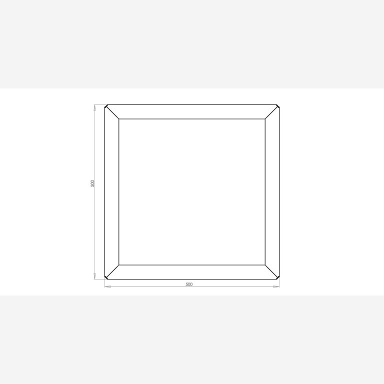 Pflanzgefäß aus Cortenstahl Miami 500x500