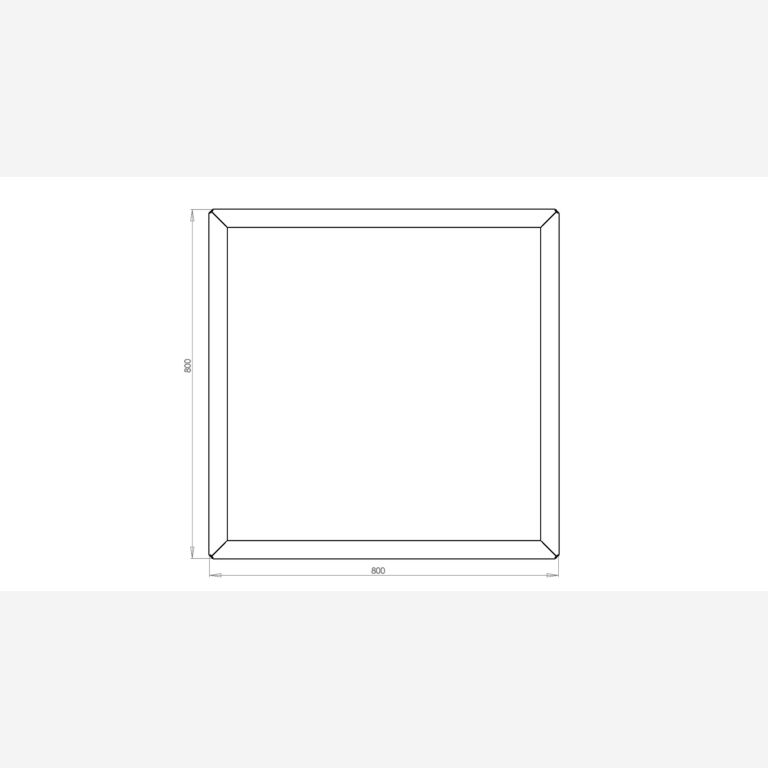 Pflanzgefäß aus verzinktem Stahl Miami 800x800