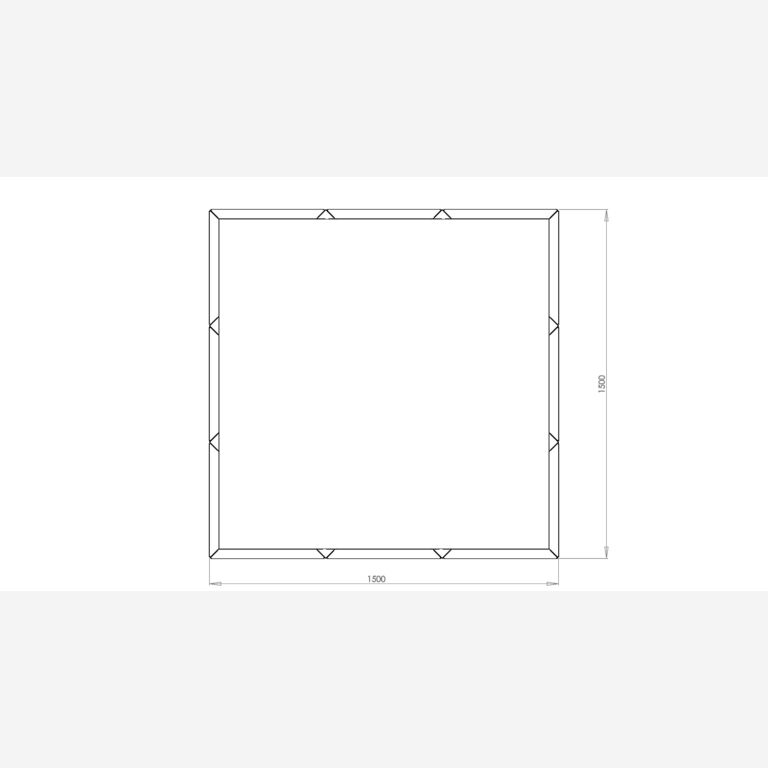 Pflanzgefäß aus Cortenstahl Miami xxl 1500x1500