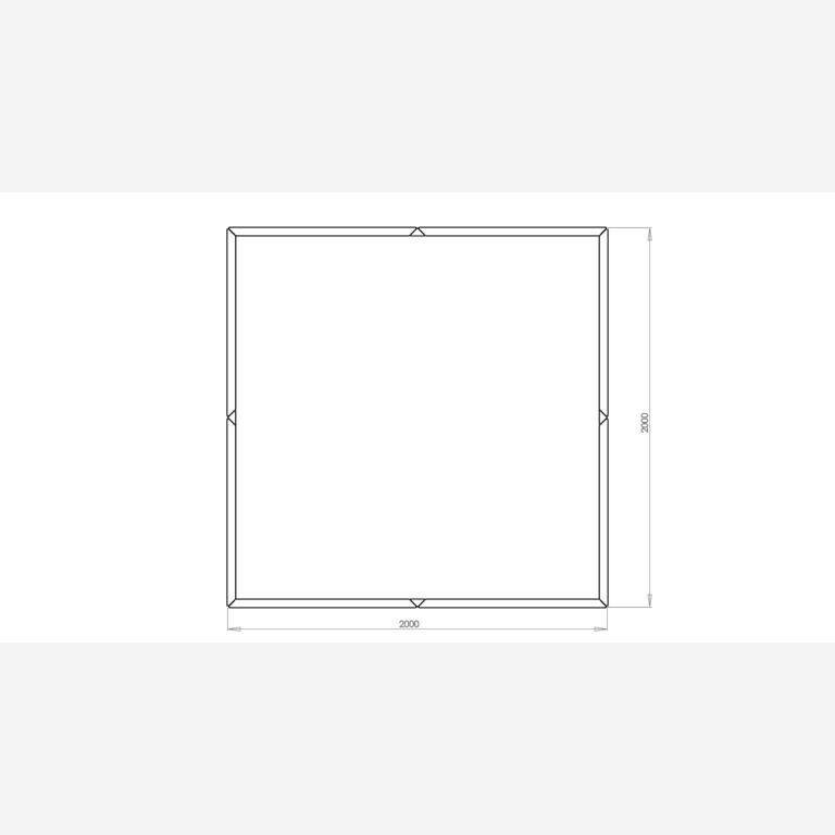 Pflanzgefäß aus verzinktem Stahl Miami xxl 2000x2000