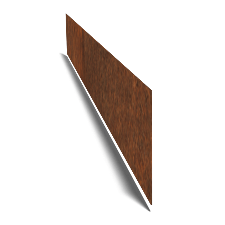 Einfassung gerade aus Cortenstahl 25 cm (Länge 150 cm)