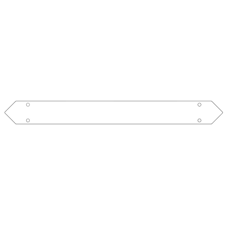Bodenplattenverbinder aus verzinktem Stahl 70 cm