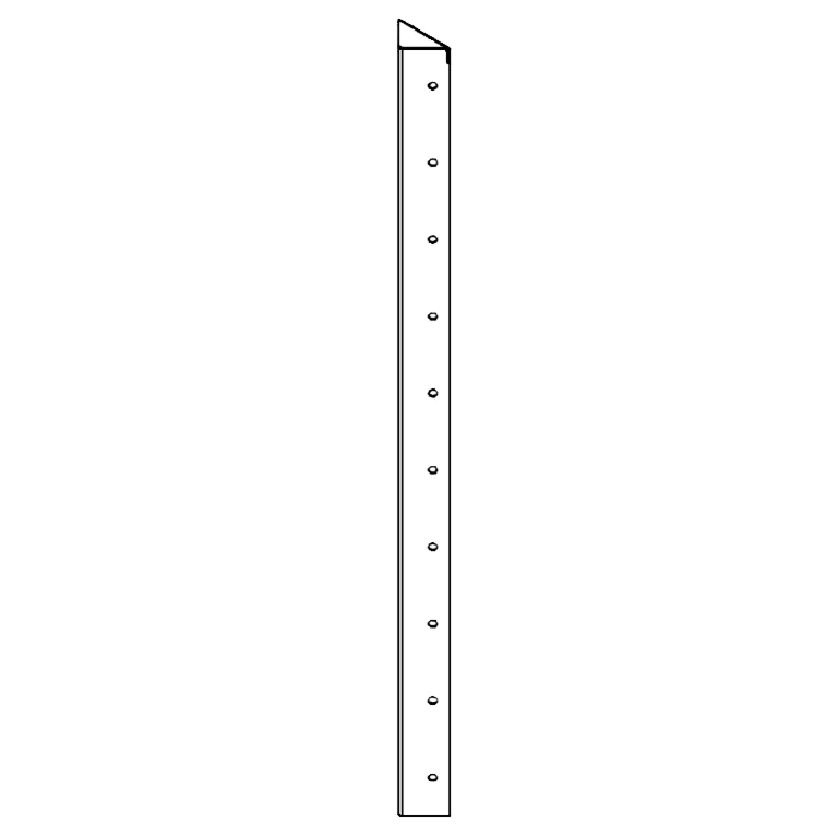 Pulverbeschichtete Eckstück 90° 100 cm