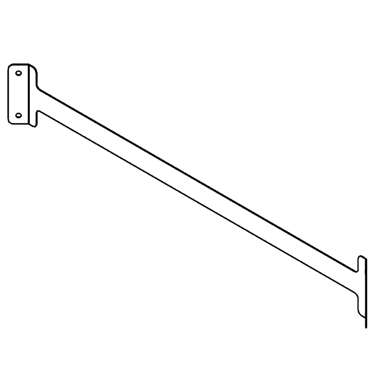 Kupplungsstrebe aus verzinktem Stahl 100 cm