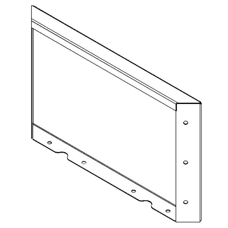 Cortenstahlplatte 30 x 50 cm