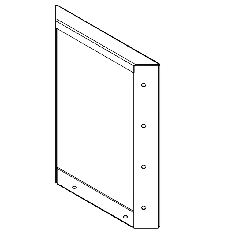 Cortenstahlplatte 40 x 30 cm