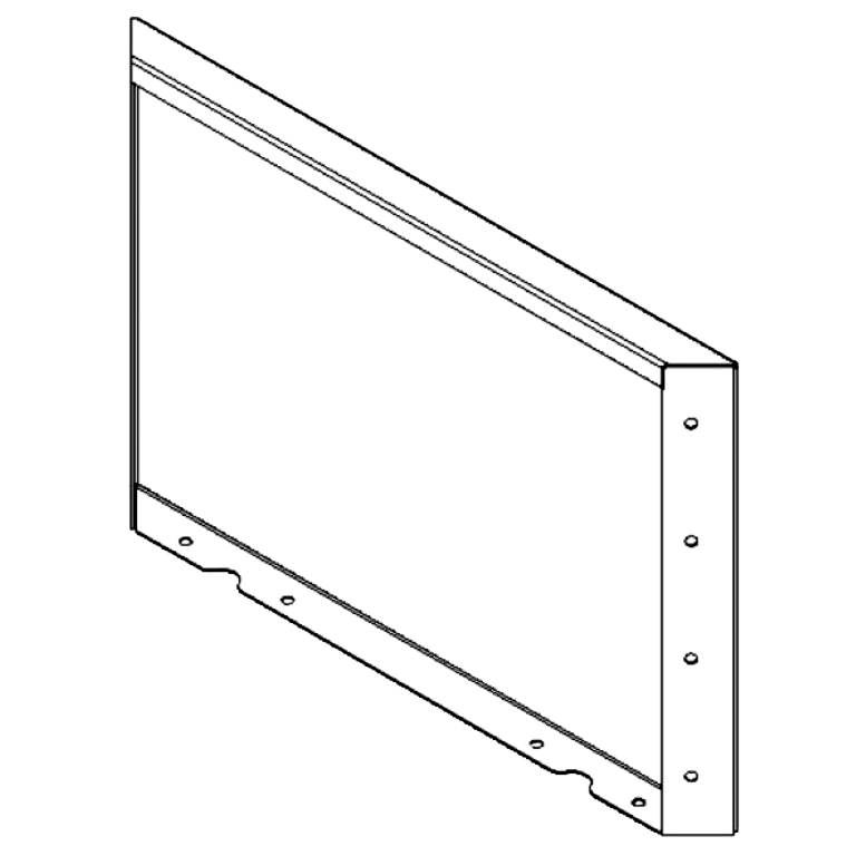 Cortenstahlplatte 40 x 60 cm