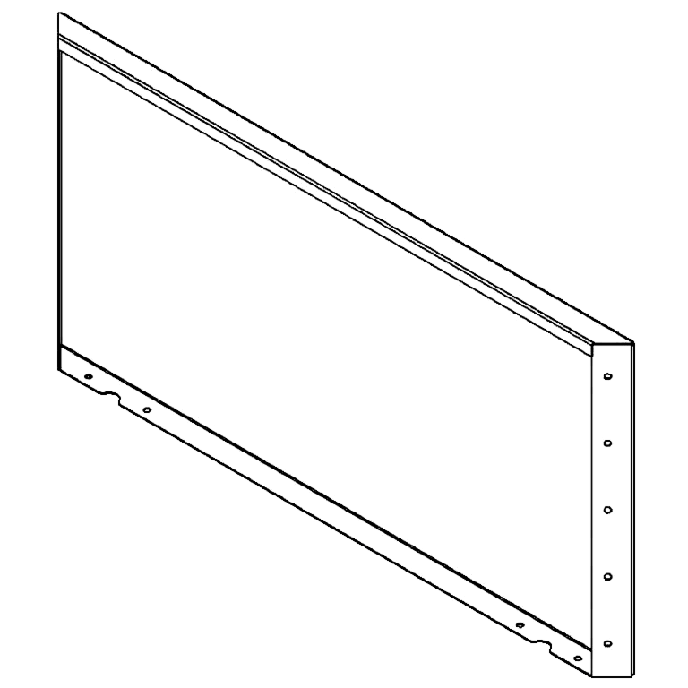 Cortenstahlplatte 50 x 100 cm