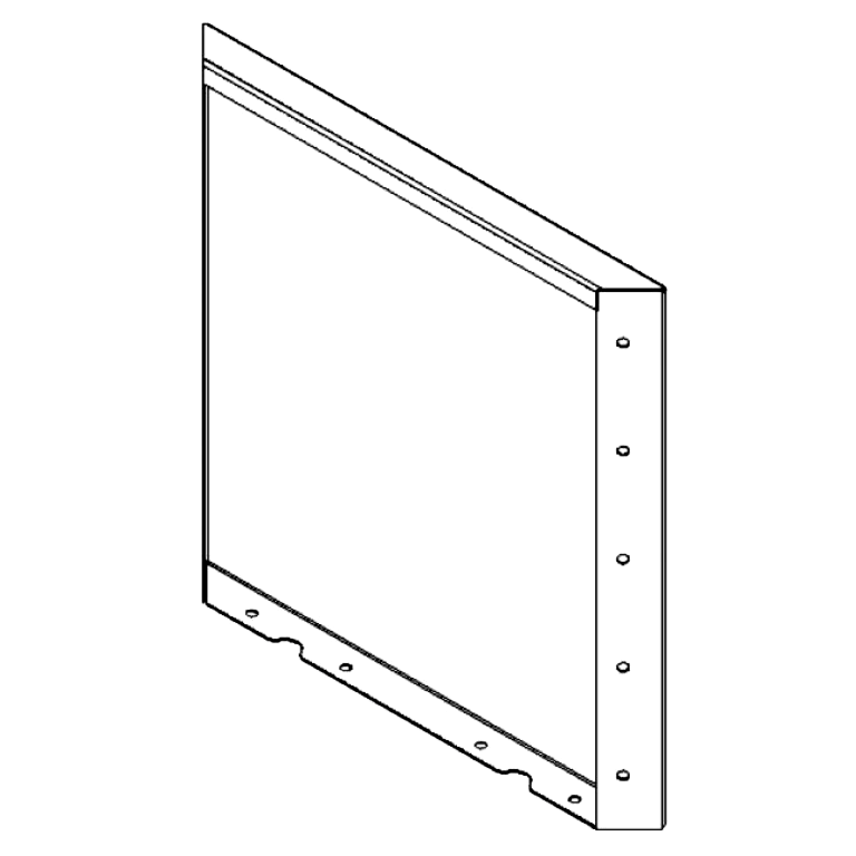 Cortenstahlplatte 50 x 50 cm