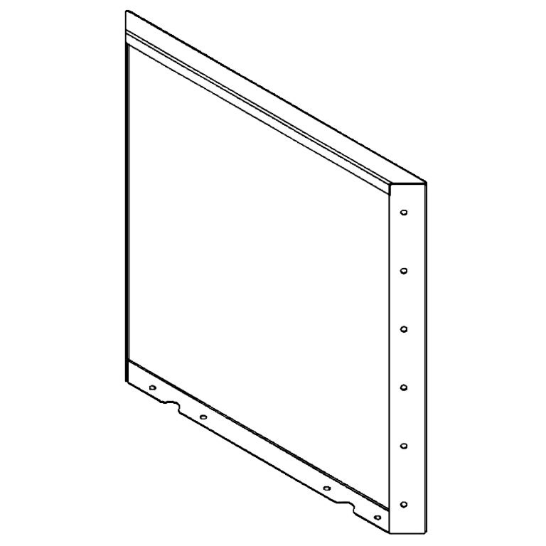 Cortenstahlplatte 60 x 60 cm