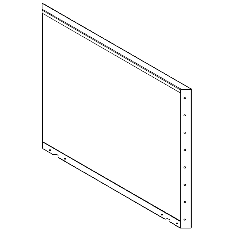 Cortenstahlplatte 80 x 100 cm
