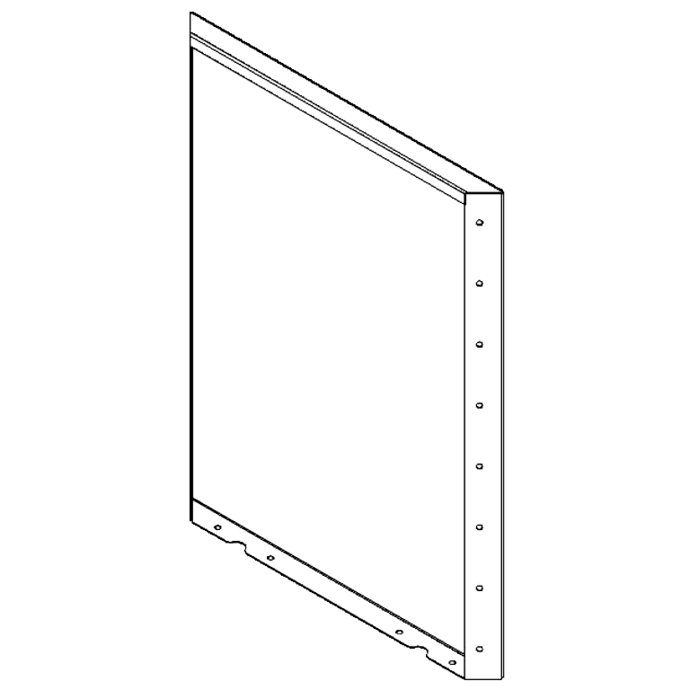 Cortenstahlplatte 80 x 60 cm