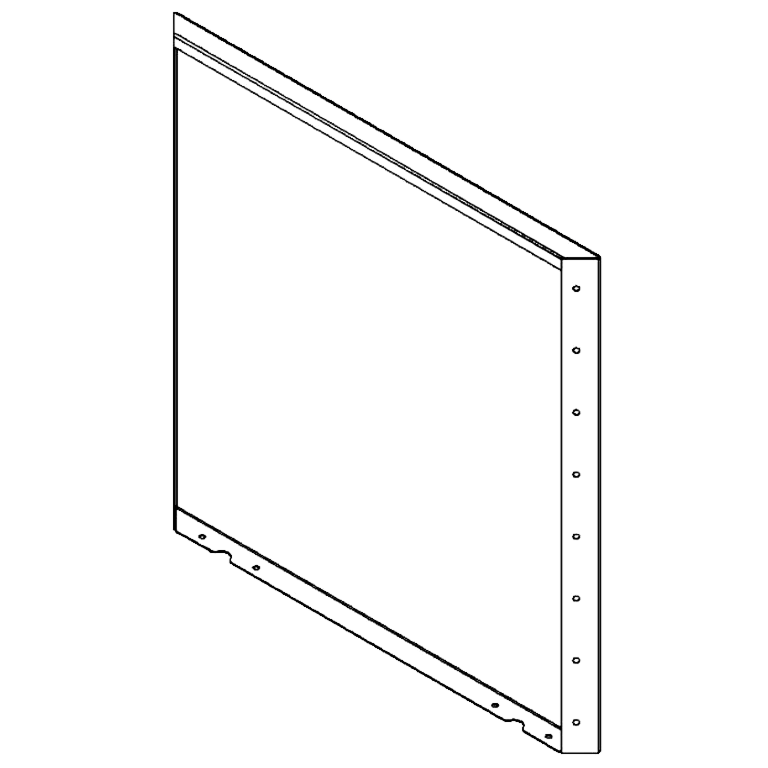 Cortenstahlplatte 80 x 80 cm