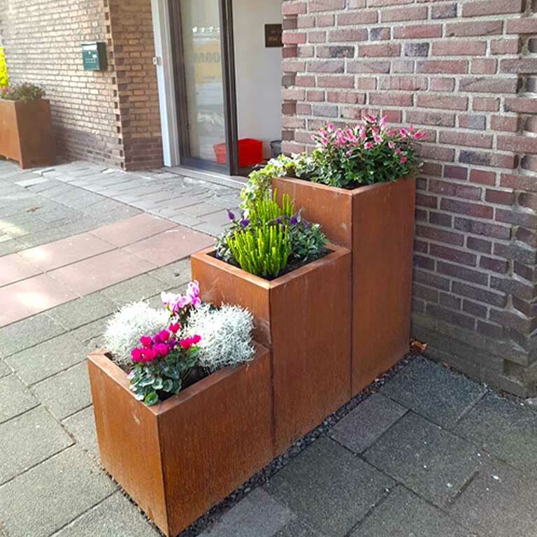 Pflanzkübel aus Cortenstahl Miami special III 40