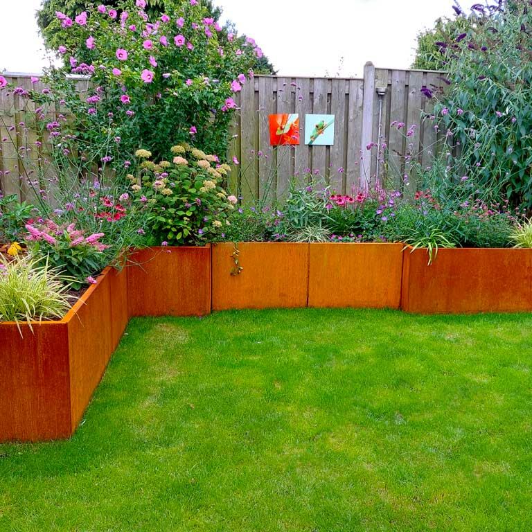 Hochbeet aus Cortenstahl Texas xxl 160 x 100 cm