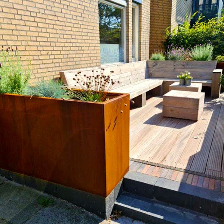 Hochbeet aus Cortenstahl Texas xxl 160 x 50 cm