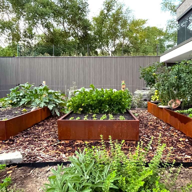 Hochbeet aus Cortenstahl Texas xxl 240 x 120 cm