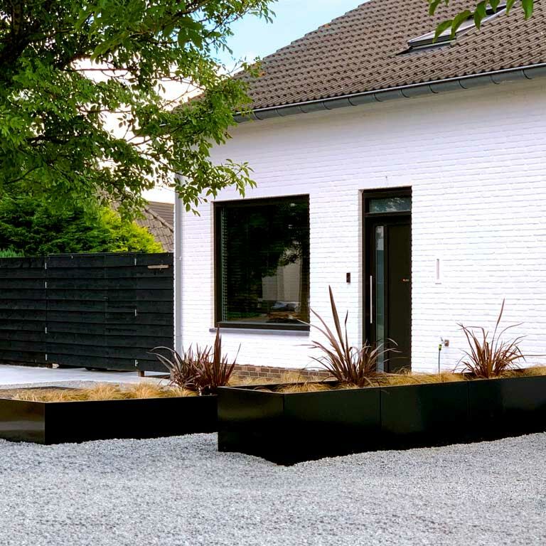 Hochbeet aus pulverbeschichtetem Stahl Texas xxl 500 x 100 cm