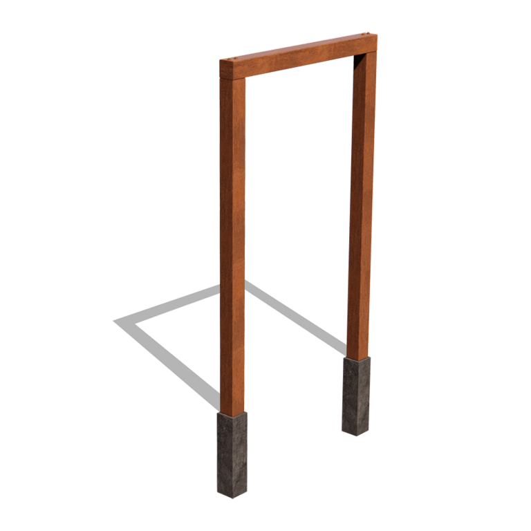 Pergola gerade aus Cortenstahl 150 cm
