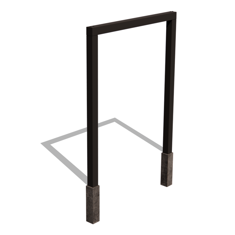 Pergola gerade aus pulverbeschichtetem Stahl 200 cm