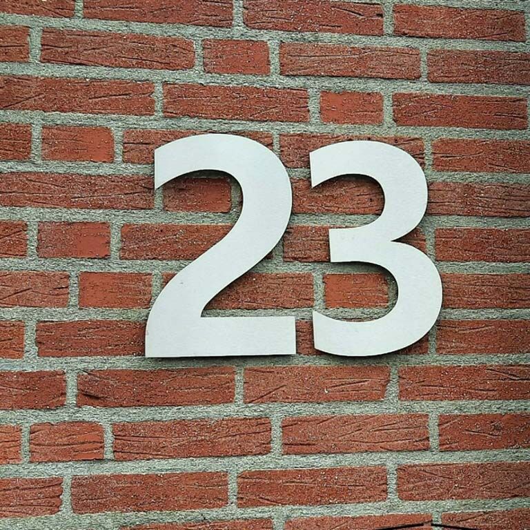 Hausnummern aus Edelstahl 2 - 30 cm