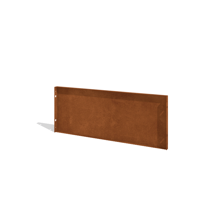 Sichtschutzzaun aus Cortenstahl H Paneel 120 x 47,5 cm