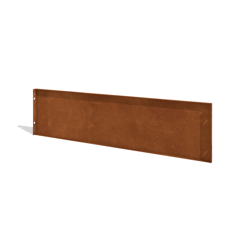 Sichtschutzzaun aus Cortenstahl H Paneel 180 x 47,5 cm