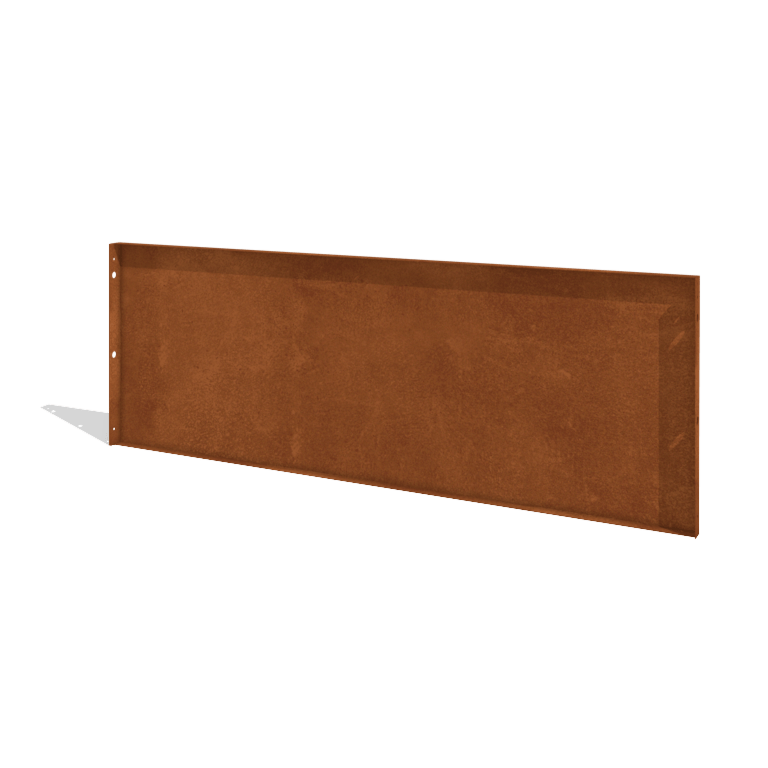 Sichtschutzzaun aus Cortenstahl H Paneel 180 x 63,3 cm
