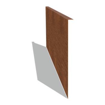 Beeteinfassung gebogen aus Cortenstahl 45 cm (Länge 150 cm)