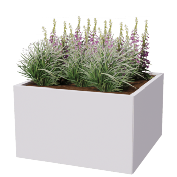 Pflanzkübel aus Stahl - Viereckig - 100 x 100 x 50 cm - Andere RAL farbe - Mit Bodenplatte Pflanzkübel aus Stahl - Viereckig - 100 x 100 x 50 cm - Andere RAL farbe - Mit Bodenplatte