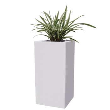 Pflanzkübel aus Stahl - Viereckig - 30 x 30 x 30 cm - Andere RAL farbe - Mit Bodenplatte