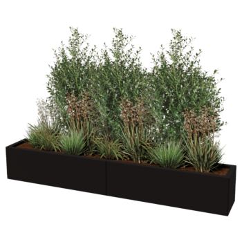 Hochbeet XXL aus Stahl - Rechteckig - 200 x 30 x 80 cm - Andere RAL farbe - Ohne Bodenplatte